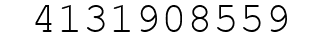 Number 4131908559.