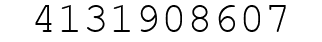 Number 4131908607.