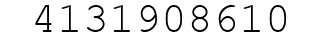 Number 4131908610.
