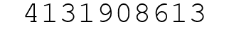 Number 4131908613.