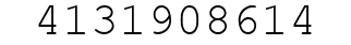 Number 4131908614.
