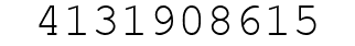 Number 4131908615.