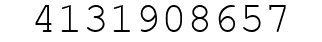 Number 4131908657.