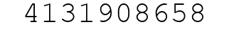 Number 4131908658.
