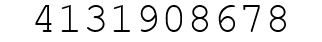 Number 4131908678.