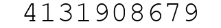Number 4131908679.
