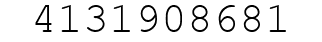 Number 4131908681.