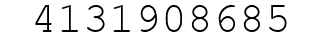 Number 4131908685.