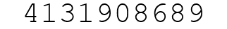 Number 4131908689.