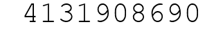 Number 4131908690.