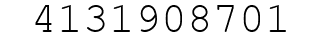 Number 4131908701.