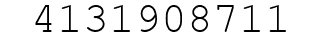 Number 4131908711.