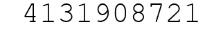Number 4131908721.