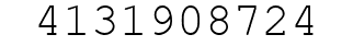 Number 4131908724.