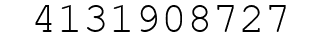 Number 4131908727.