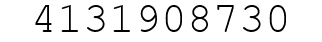 Number 4131908730.