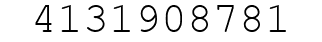 Number 4131908781.