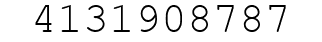 Number 4131908787.