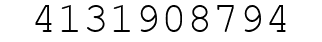 Number 4131908794.