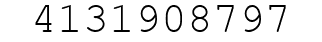 Number 4131908797.