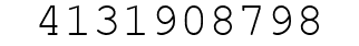 Number 4131908798.