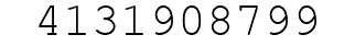 Number 4131908799.
