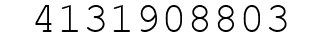Number 4131908803.