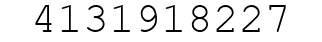 Number 4131918227.