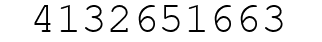 Number 4132651663.