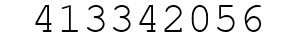 Number 413342056.