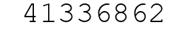 Number 41336862.