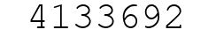 Number 4133692.
