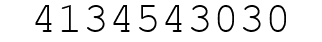 Number 4134543030.