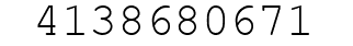 Number 4138680671.
