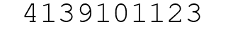 Number 4139101123.