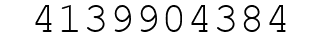 Number 4139904384.