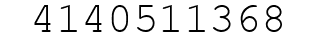 Number 4140511368.