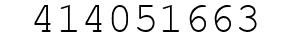 Number 414051663.