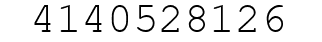 Number 4140528126.