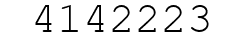 Number 4142223.