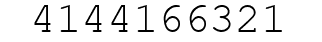 Number 4144166321.