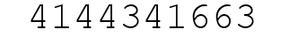 Number 4144341663.