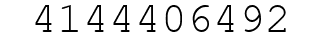 Number 4144406492.