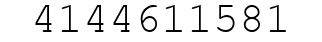 Number 4144611581.