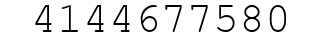 Number 4144677580.