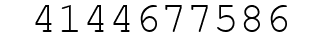 Number 4144677586.
