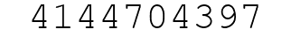 Number 4144704397.