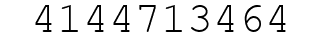 Number 4144713464.