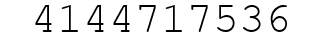 Number 4144717536.