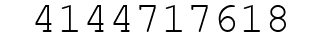 Number 4144717618.